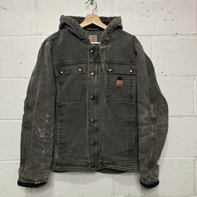 Carhartt Jackets & Coats | Carhartt Sherpa-Lined Bartlett Jacket “Charcoal” | Color: Black/Gray | Size: S
