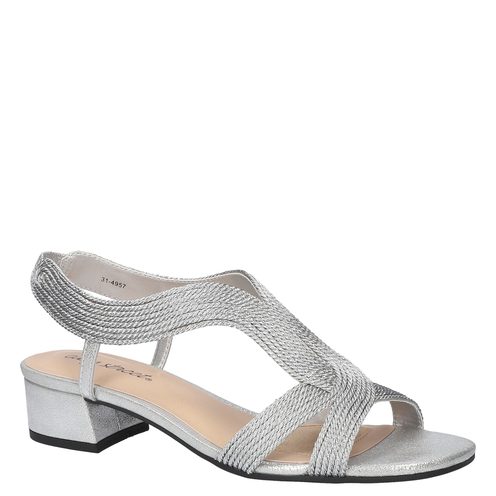 Easy Street Festival - Womens 6.5 Silver Sandal W2