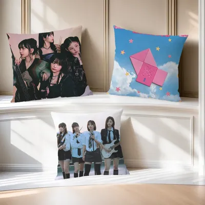 Kpop Q-QWER weicher, bequemer Kissenbezug für Sofa, Wohnzimmer, Heimbüro, Dekoration, Schutzhüllen Image