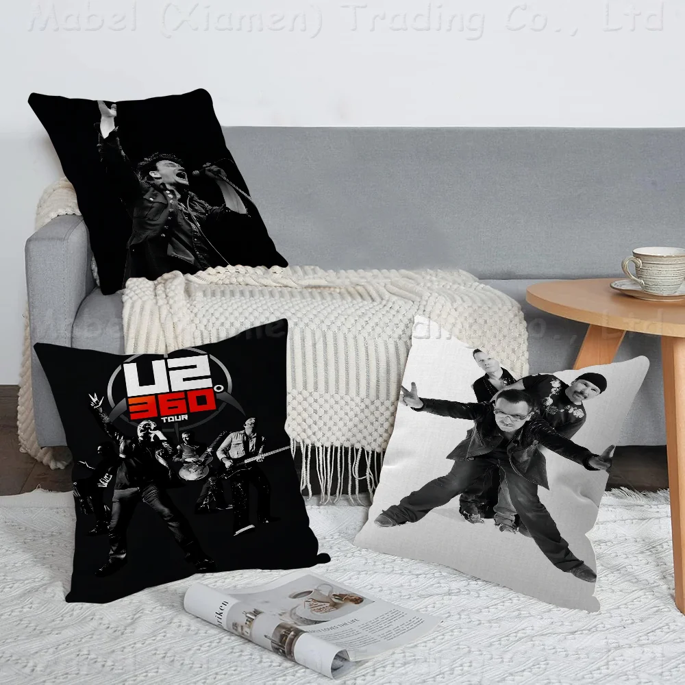 Rock Band U2 Kissen Geschenk Home Office Dekoration Kissen Schlafzimmer Sofa Auto Kissenbezug Kissenbezug