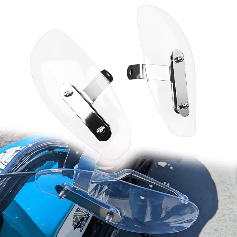 Motorrad Kalten Windabweiser Klar Handschutz ABS Schild Fallende Schutz Abdeckung Universal Für Harley Honda Yamaha Suzuki Image