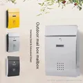 Cassetta postale a parete in acciaio inossidabile cassetta dei suggerimenti per il reclamo con serratura esterna scatola dei suggerimenti creativa cassetta delle lettere senza perforazione