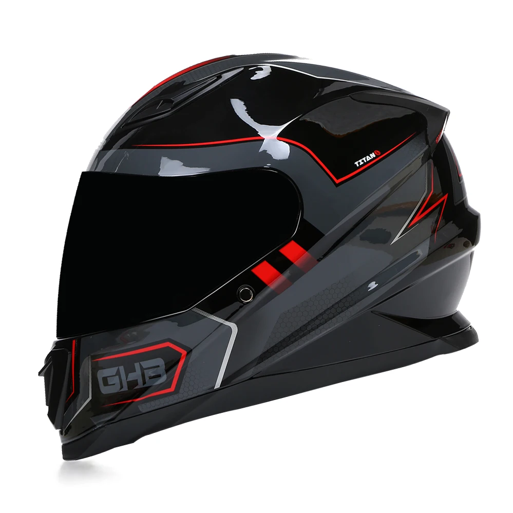 Casco integrale omologato DOT ECE Casco da motociclista Casco integrale da esterno Casco Moto Capacetes Caschi unisex