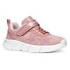 Sneaker GEOX "J ARIL GIRL", Kinder, Gr. 36, rosa, Textil, Synthetik, Glitzer, modisch, Schuhe, Knitwear Sneaker, Klettschuh mit glitzerndem Klettriegel