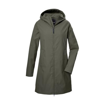 Parka "GS 57 WMN PRK", Damen, Gr. 48, grün (olivgrün), Oberstoff: 100% Polyester, Futter: 100% Polyester (recycelt), G.I.G.A. DX BY KILLTEC, sportlich, Jacken, Damenparka im urbanen Look, wind- und wasserdicht, atmungsaktiv Image