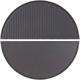 Wiltec Set 2x Piastra in ghisa rigata, forma a mezza luna, 55 x 26,5 x 1,5 cm, griglia in ghisa per