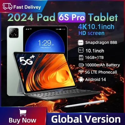 Global Version Original Xioami Pad 6S Pro Tablet 11inch HD 4K Android 14 16GB+1T 20000mAh 5G Dual