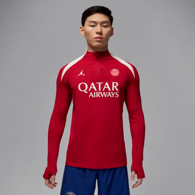 Nike Paris Saint-Germain Strike Elite Fourth Men's Jordan Dri-FIT ADV Football Knit Drill Top - Red - Polyester/Elastane