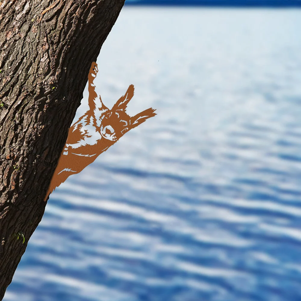 Fügen Sie Ihrem Garten mit entzückender, eichhörnchen förmiger Zaun verzierung Laune hinzu, heben Sie Ihr Garten dekor mit einer schönen Eichhörnchen form