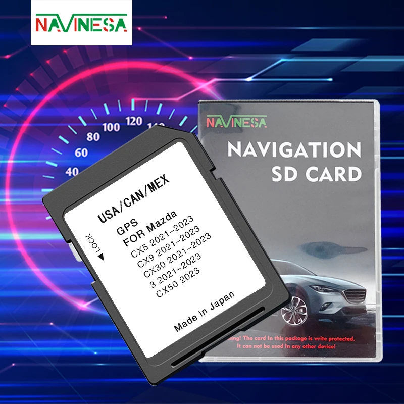 Neue Version Navigations-SD-GPS-Karte USA/CAN/MEX Karten für Mazda 3 CX-5 CX-9 CX-30 CX-50 Anti-Nebel-Aufkleber Image
