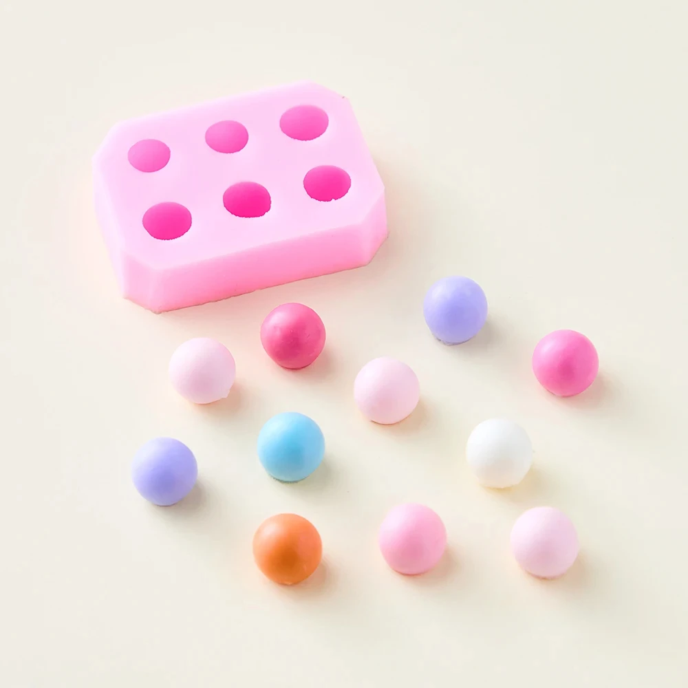 Backen Werkzeuge Ton Fondant Blase Silikon Form DIY Halbrunde Ball Kuchen Mousse Dekoration Umgebende Kleine Kugel Kuchen Dekoration Image