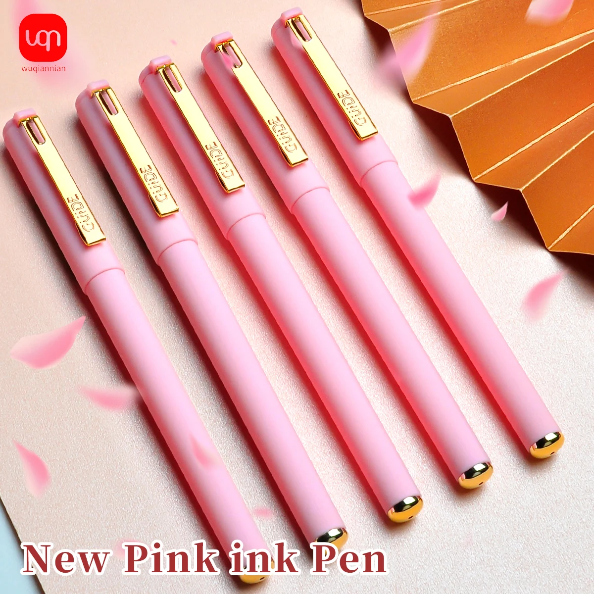 WQN-1/5/7 Stück mattierter rosa neutraler Gelstift, 0,7 mm Spitze zum Zeichnen, Schreiben, Zeichnen, Schule und Büro, Schreibwaren Image