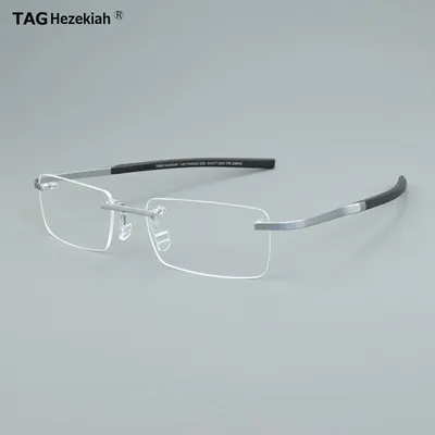 TAG Hezekiah Pure Titanium Glasses Frame Men TH0342 Optical Myopia Prescription Eyeglasses Frame Women TR90 Luxury Brand Eyewear
