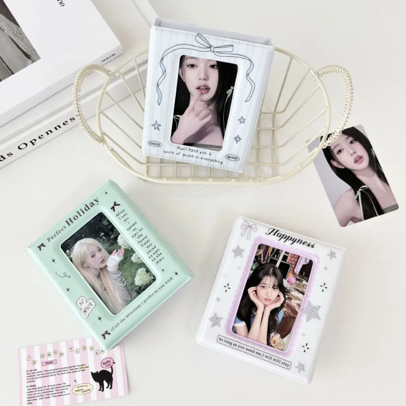 2024 Ins Ballet Bow Hit Praktisches Umschlagkartenpaket Ein Palettenkartenbuch Kleines Kartenaufbewahrungsbuch Polaroid Fotoalbum Image