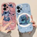 Cartoon D-Disney Cute Stitch 3D Wave Phone Case per REALME 5 6 7 7I 8 10 11 12 C20 C33 C35 C55 C63 C67 C21Y GT 3 6 NARZO 50 Case