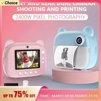 Children Digital Camera Instant Print for Kids Thermal Print Camera Instant Photo Printing Camera