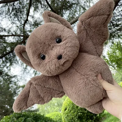30cm Halloween Plushy Animal Lovely Grey Bat Cartoon Soft Model For Boys and Girls Christmas Halloween Decoration Holiday Gifts
