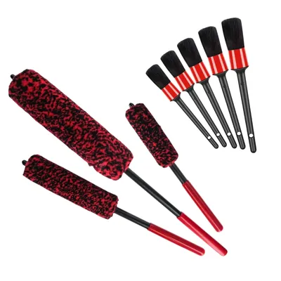 Auto Tire Wheel Detailing Brushs Set Multifunctional Car Cleaning tools for Car Rim Tire Bendable