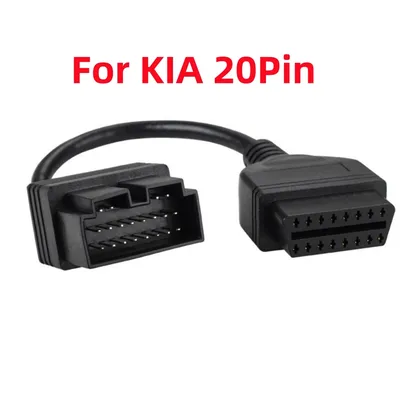For KIA 20Pin To 16Pin OBD2 Female Scanner Code Reader Diagnostic Adapter Car Connector Cable for K