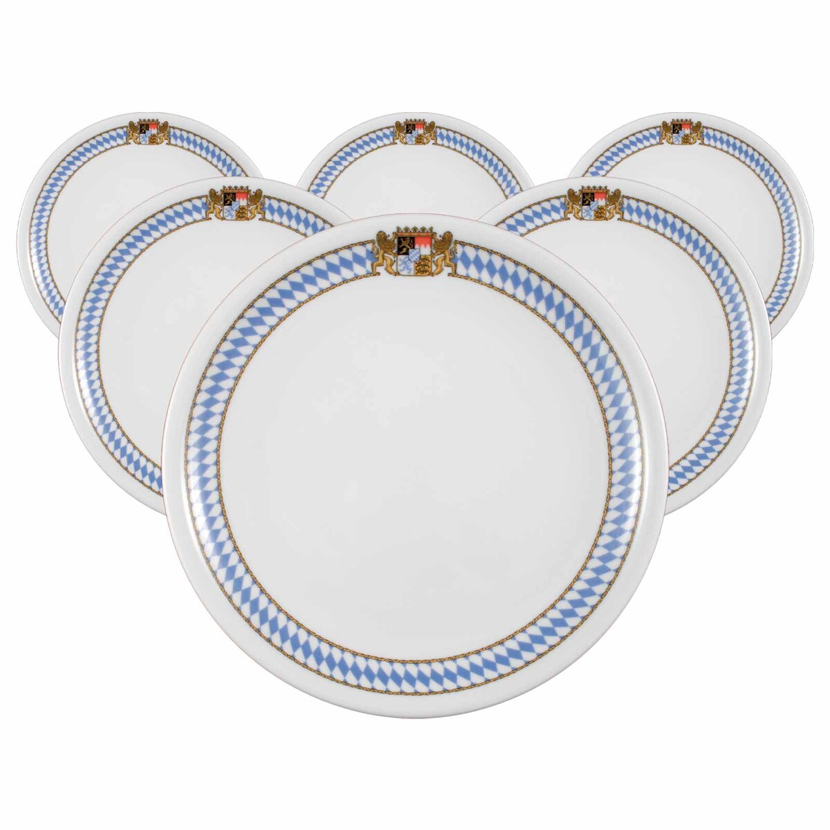 Seltmann Weiden Compact Bayern Speiseteller ø 25,4 cm 6er Set Image