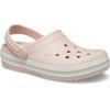 Clog CROCS "Crocband Clog", Damen, Gr. 37, beige (quartz), Croslite, sportlich, Schuhe, Sommerschuh, Schlappen, Hausschuh mit zweifarbiger Laufsohle