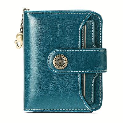 TEMU Wallet Small Ladies Wallet,, Card Compartment, Zip, 8 Card Slots, 12 X 3 X 10cm Image