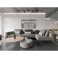 Vetrata stile industriale 180 x 105 cm in alluminio termolaccato nero - BAYVIEW