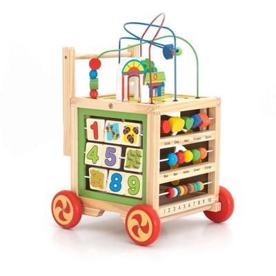 Robincool - Baby Lauflernhilfe Multiaktivitäten Montessori Corfù 33x33x45 cm Öko-Holz Regt die Image