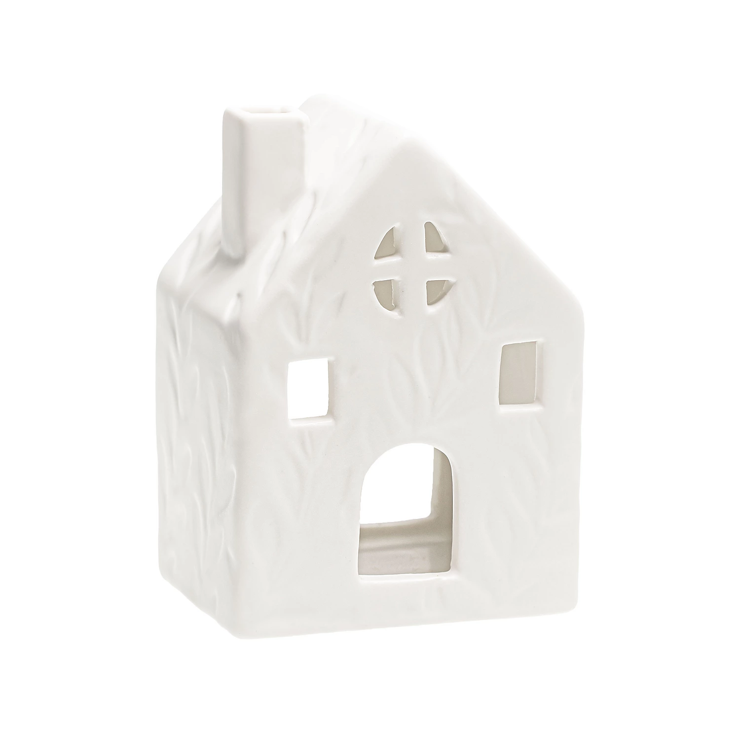 Maison en céramique, pour bougies chauffe-plat, 7,5 x 10 cm
