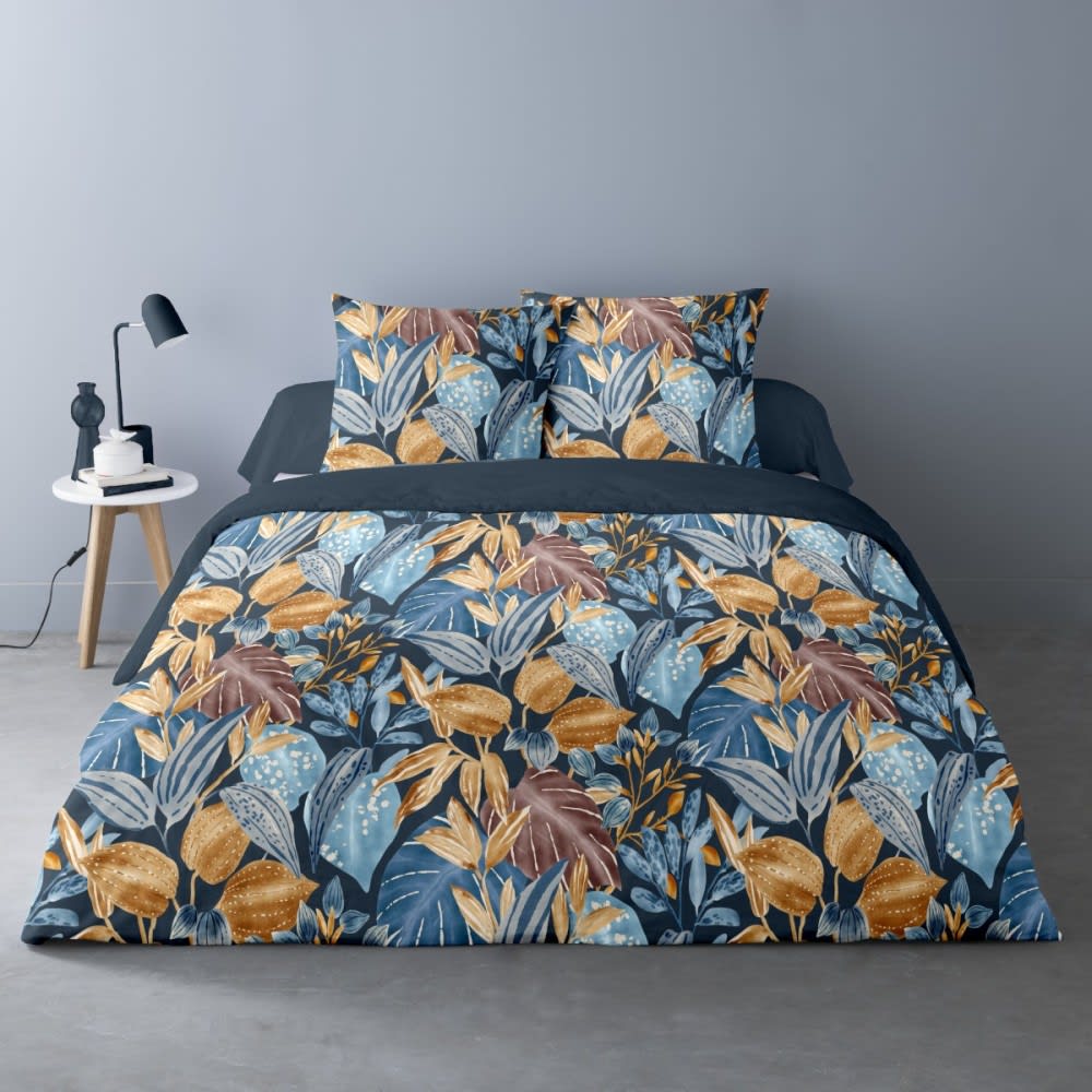Parure de couette 100% coton 76 fils imprimée 240x220 2 taies