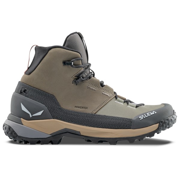 Salewa - Women's Puez Leather Mid PTX - Wanderschuhe 41 | EU 41 grau