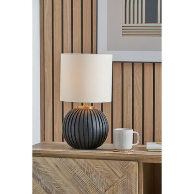 Terracotta Textured Ball Table Lamp