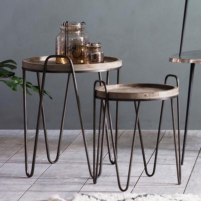 Konark Rustic Nest Tables (Set of 2)