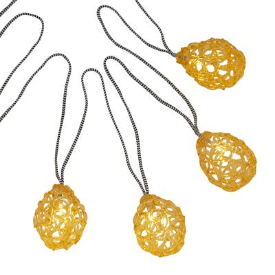 Amber Acrylic LED Outdoor String Lights