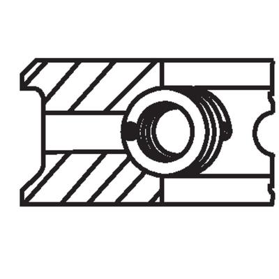 MAHLE Kolbenringsatz Universal 004 14 V0 Image