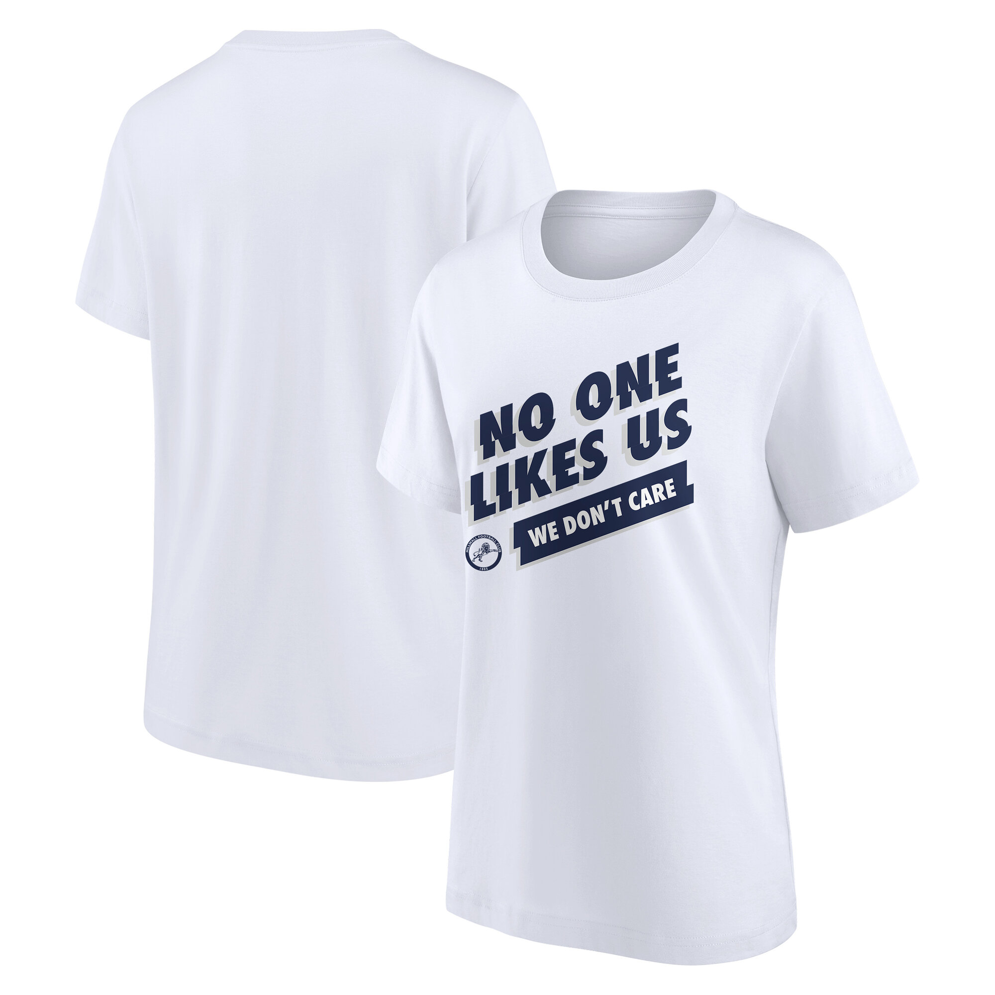 Millwall We Don't Care Graphic T-Shirt – Weiß – Damen Image