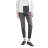 7/8-Jeans TOM TAILOR DENIM, Damen, Gr. 28, N-Gr, grau (clean mid stone grau), Denim/Jeans, Obermaterial: 99% Baumwolle, 1% Elasthan. Futter: 100% Baumwolle, casual, slim fit 7/8-Länge, Jeans, im Used-Look