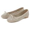 Ballerina LASCANA, Damen, Gr. 43, beige, Obermaterial: 100% Lederimitat. Futter: 100% Lederimitat. Decksohle: 100% Lederimitat. Laufsohle: 100% Synthetik, unifarben, modisch, Schuhe, Freizeitschuh, Slipper, Halbschuh mit kleinen Cut-Outs VEGAN
