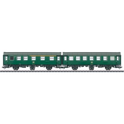 Personenwagen MÄRKLIN "Märklin Personenwagen-Paar - 43175", grün, Modelleisenbahn-Fahrzeuge, KinderB:3,5cm H:5cm L:30,5c