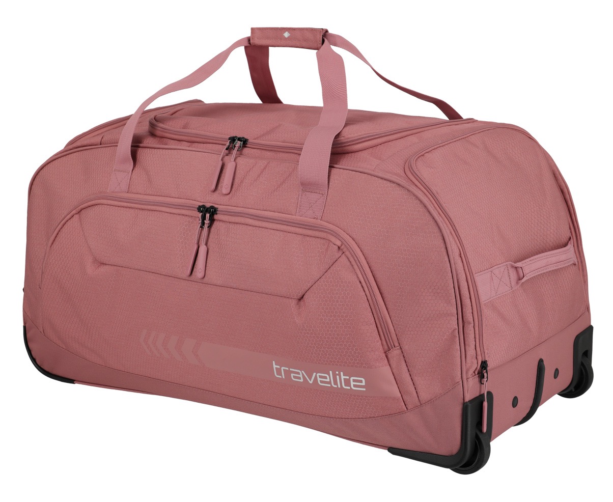 Weichgepäck-Trolley TRAVELITE "KICK OFF, verschiedene Größen und Farben", Gr. B/H/T: 77 x 41 x 38 120, rosa, Polyester, unifarben, Koffer, Reisetasche Reisegepäck Reisekoffer Trolley Freizeittasche Image