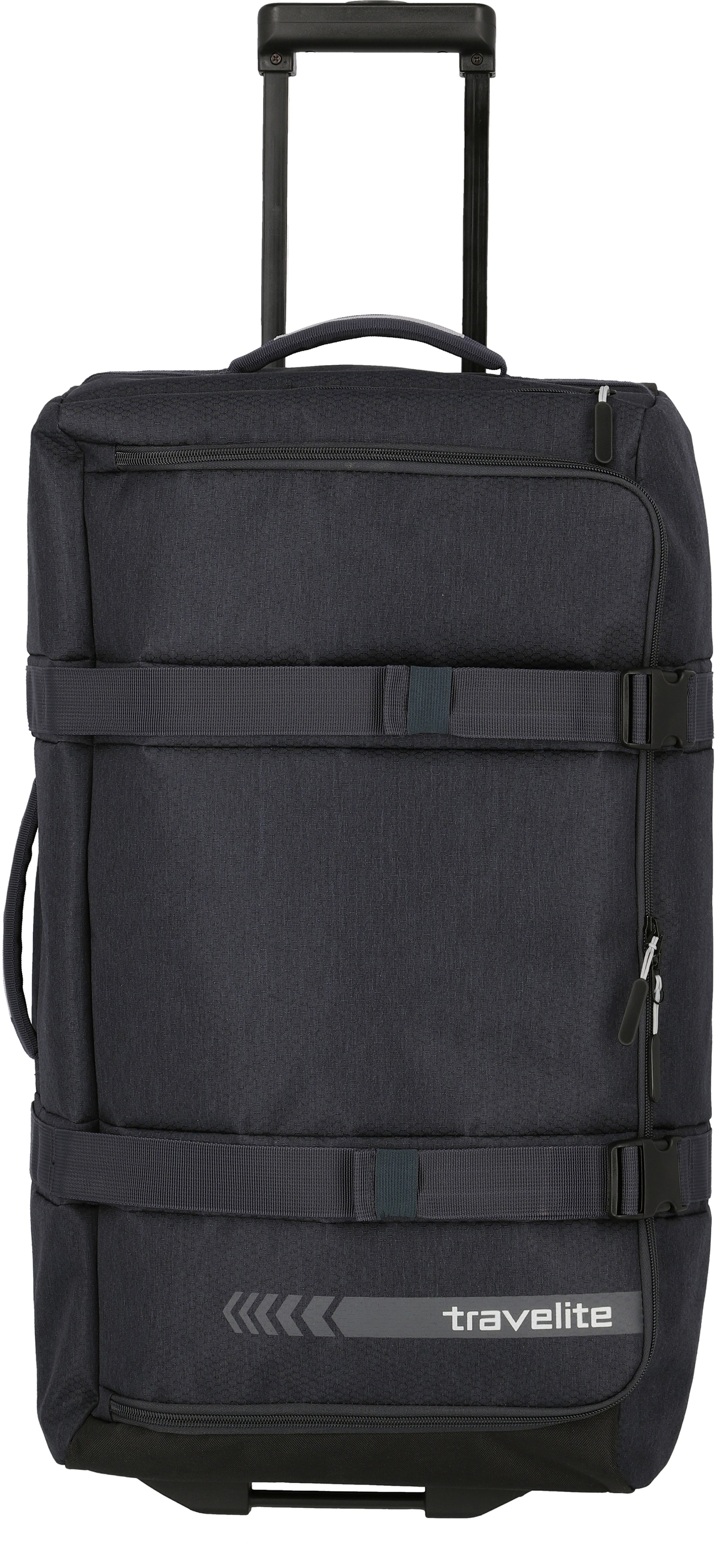 Weichgepäck-Trolley TRAVELITE "KICK OFF, verschiedene Größen und Farben", Gr. B/H/T: 68cm x 37cm x 26cm 65 l, grau (anthrazit), Polyester, unifarben, Koffer, Reisetasche Reisegepäck Reisekoffer Trolley Freizeittasche Image
