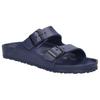 Pantolette JOSEF SEIBEL "Macon 01", Herren, Gr. 43, blau (dunkelblau), Lederimitat, sportlich, Schuhe, Badeschuh, Strandschuh, Sandale perfekt zum Baden, G-Weite