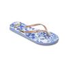 Sandale ROXY "Bermuda Print", Gr. 8(38), moonlight blau, weiß, Obermaterial: 98% Synthetikmaterial, 2% Metall / Futter: 100% Synthetikmaterial / Außensohle: 100% Moosgummi, Schuhe