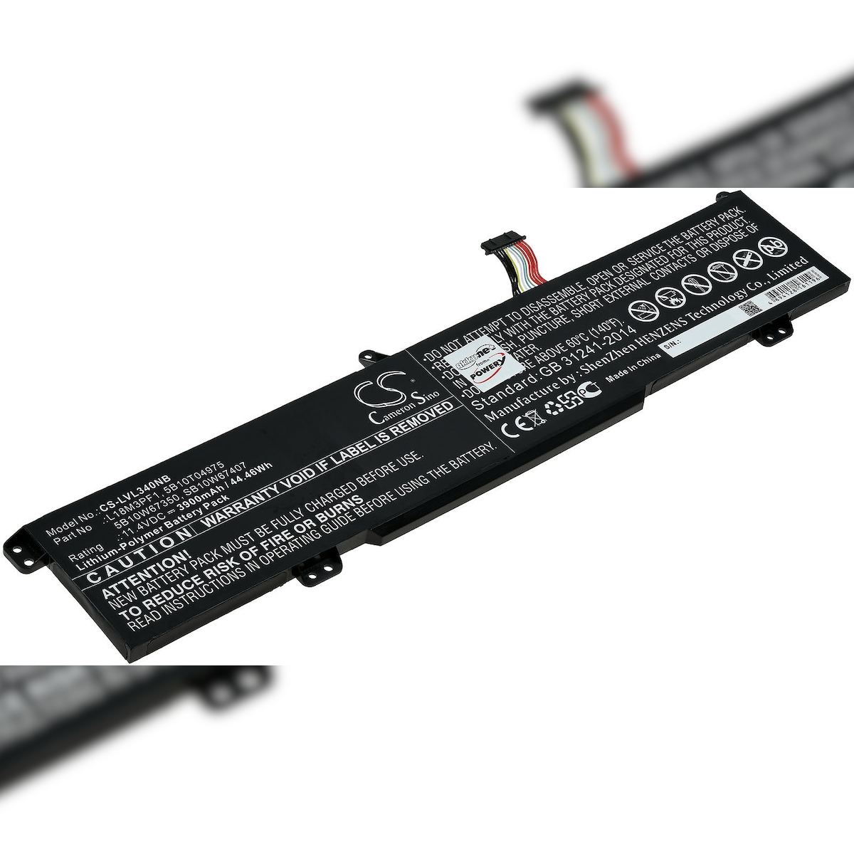 Powery Akku passend für Laptop Lenovo IdeaPad L340-15irh, L340-17irh, Typ L18C3PF1 u.a. Image