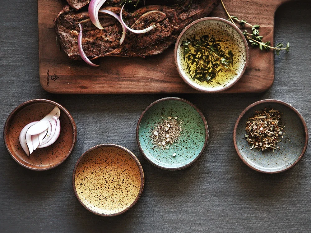 Keramik geschirr Home Restaurant Ton kleines Gericht Reiss chale Sauce Gericht Dessert Gericht Geschmack Gericht Image