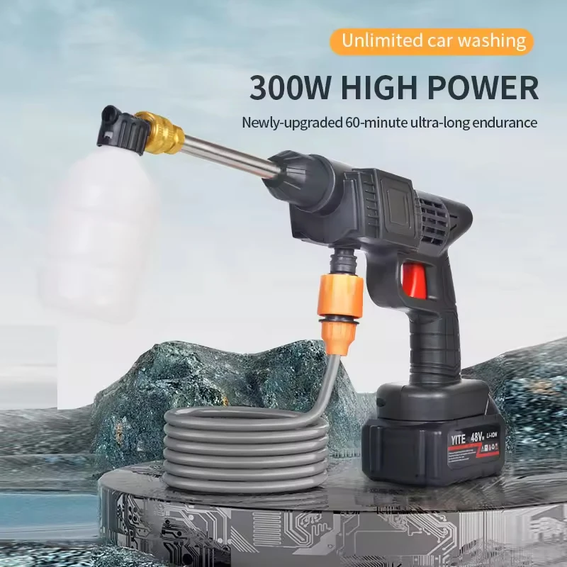 Schnur lose Hochdruck-Auto waschanlage Sprüh wasser pistole Schaum generator tragbare Auto drahtlose Waschmaschine für 21V Makita Batterie