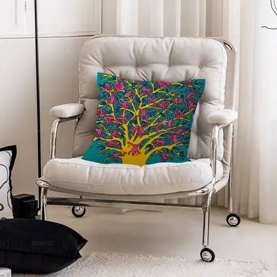 Keith-Haring-Works-Colorful-Print Kissenbezug Kissenbezug Polsterung Sofa Wurfkissen Home Decor Kissenbezug Image
