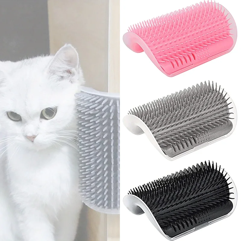 Katzen-Eckenschrubber-Massagegerät für Katzen, Rasieren, Schönheit, Reinigung, Eckbürste, Haustier-Katzen-Eckbürste, Massagegerät, abnehmbarer Kamm, Katzenspielzeug Image