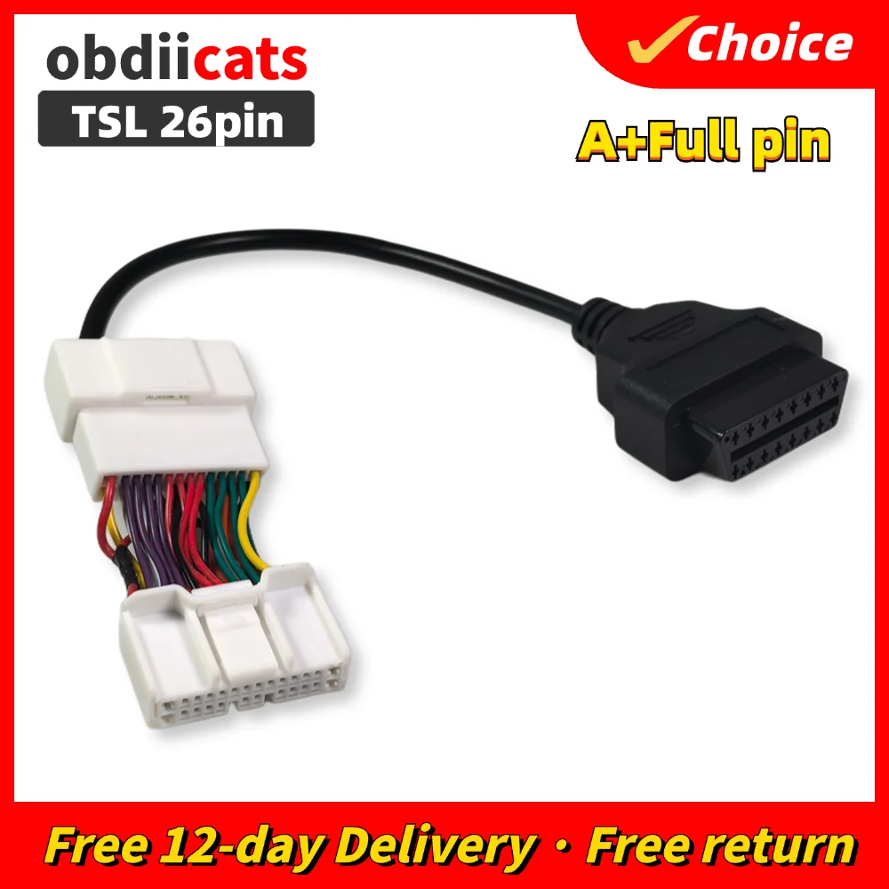 Diagnoseyka OBD dla nar Nakonzi Manuelowych Tesla Modell 3 26-Pinowy Męski Mellono Naoko 16-Pin Mellono Do Adaptera Internet T Image