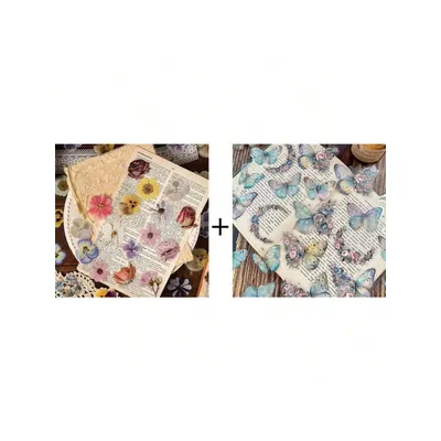 Aufkleber der Butterfly-Serie, aus PET-Material, wasserdicht und langlebig, abziehbar und geklebt Image